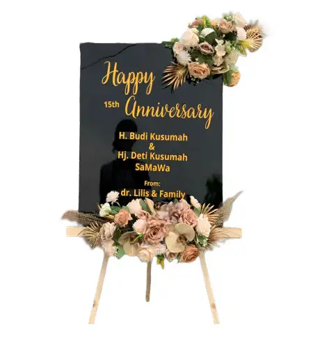Papan Bunga Akrilik Wedding Venue Cibinong Bogor